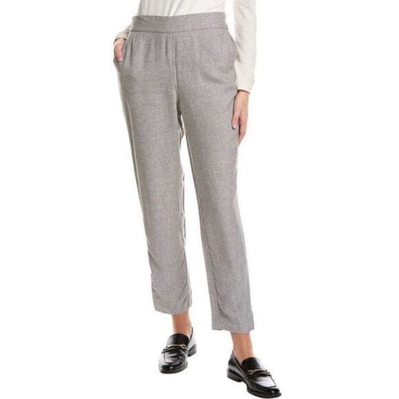 J McLaughlin Pants Womens Size M Gray Amaya Ankle Workwear Minimalist NWT - Picture 1 of 7